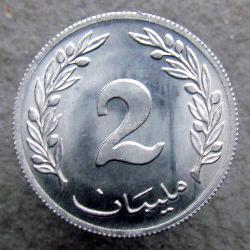 Tunisia 2 millimes 1960