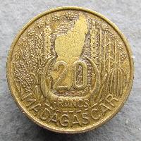 Madagaskar 20 franků 1953