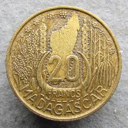 Madagaskar 20 franků 1953