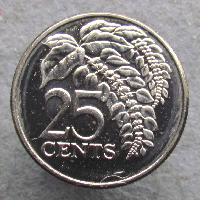 Trinidad a Tobago 25 centů 2004