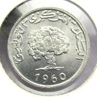 Tunisia 1 millim 1960