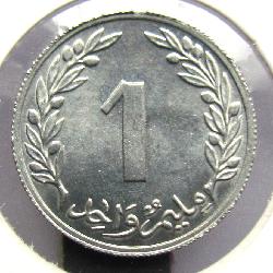 Tunisia 1 millim 1960