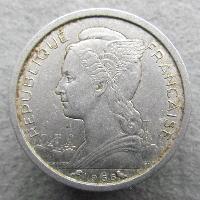 French Somalia 1 franc 1965