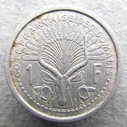 Französisch-Somalia 1 Frank 1965