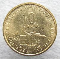 Französische Afar und Issa 10 Francs 1969