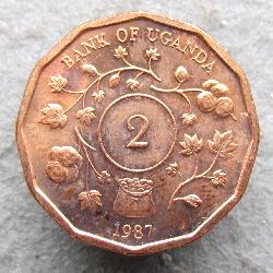 Uganda 2 Schilling 1987