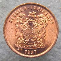 South Africa 2 cents 1997