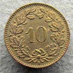 Schweiz 10 Rappen 1918