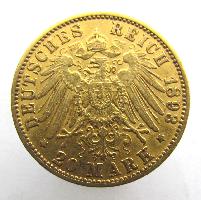 Hamburg 20 Mark 1893 J