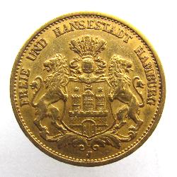 Hamburg 20 Mark 1893 J