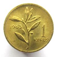 Türkiye 1 Kurus 1963