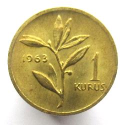 Türkiye 1 Kurus 1963