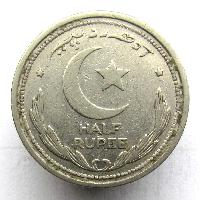 Pakistan 1/2 Rupien 1948