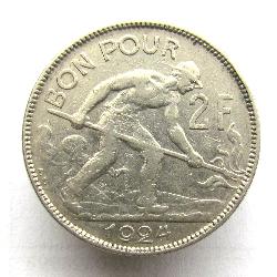 Luxemburg 2 Franken 1924