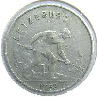 Luxemburg 1 Frank 1953