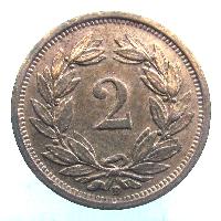 Schweiz 2 Rappen 1941