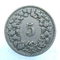 Schweiz 5 Rappen 1907