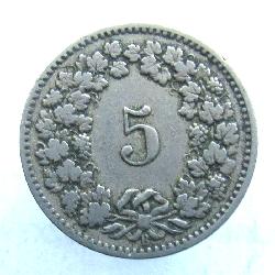 Schweiz 5 Rappen 1907