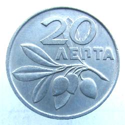 Griechenland 20 Lepta 1973