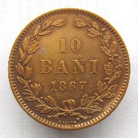 Rumänien 10 bani 1867