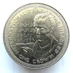 Insel Man 1 Krone 1981