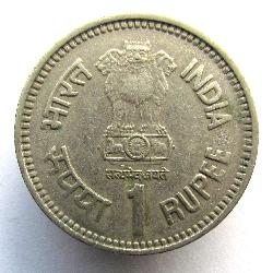 Indien 1 Rupie 1989