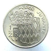 Monaco 1/2 Franc 1982