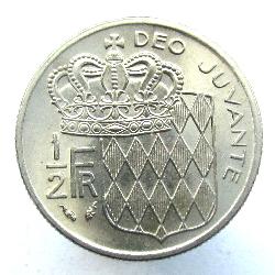 Monaco 1/2 Franc 1982