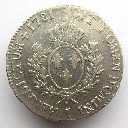 Frankreich 1 Ecu 1781 I