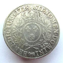 Frankreich 1 Ecu 1728