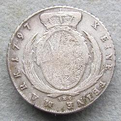 Sachsen Taler 1797 IEC