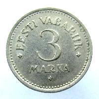 Estonsko 3 marky 1922