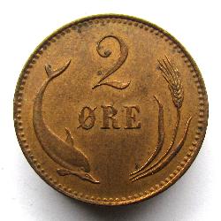 Дания 2 оре 1886