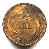 Дания 2 оре 1891