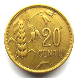 Литва 20 центов 1925