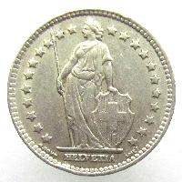 Швейцария 1 франк 1943 B