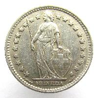 Швейцария 1 франк 1944 B