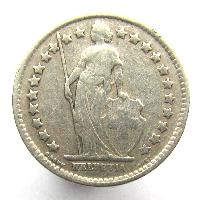 Швейцария 1/2 франка 1921 B