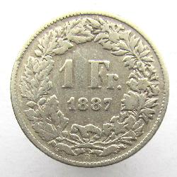 Schweiz 1 Fr 1887 B