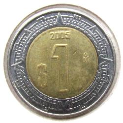 Mexiko 1 peso 2005
