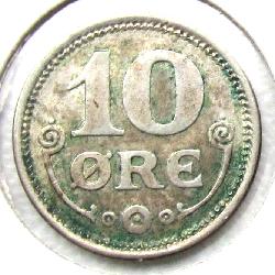 Dánsko 10 ore 1918