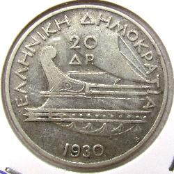 Greece 20 Dr 1930