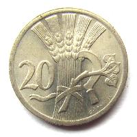 Czechoslovakia 20 hellers 1926