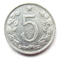 Czechoslovakia 5 hellers 1973