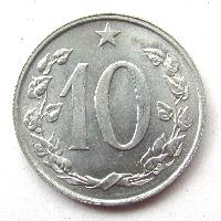 Czechoslovakia 10 hellers 1969