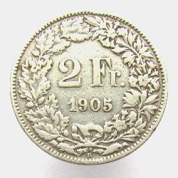 Schweiz 2 Fr 1905 B