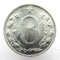 Czechoslovakia 3 hellers 1954