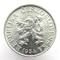 Czechoslovakia 3 hellers 1954