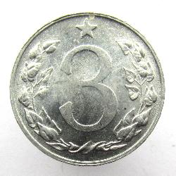 Czechoslovakia 3 hellers 1954