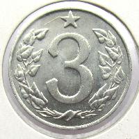 Czechoslovakia 3 hellers 1963